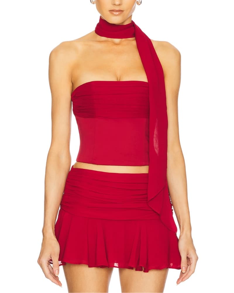 LOBA Strapless Top And Skirt Set  - Image 4