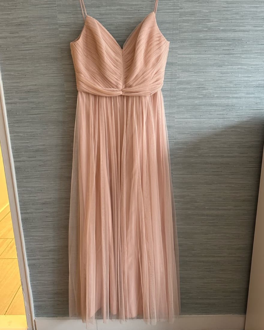 Amsale Blush Tulle Gown - Image 3