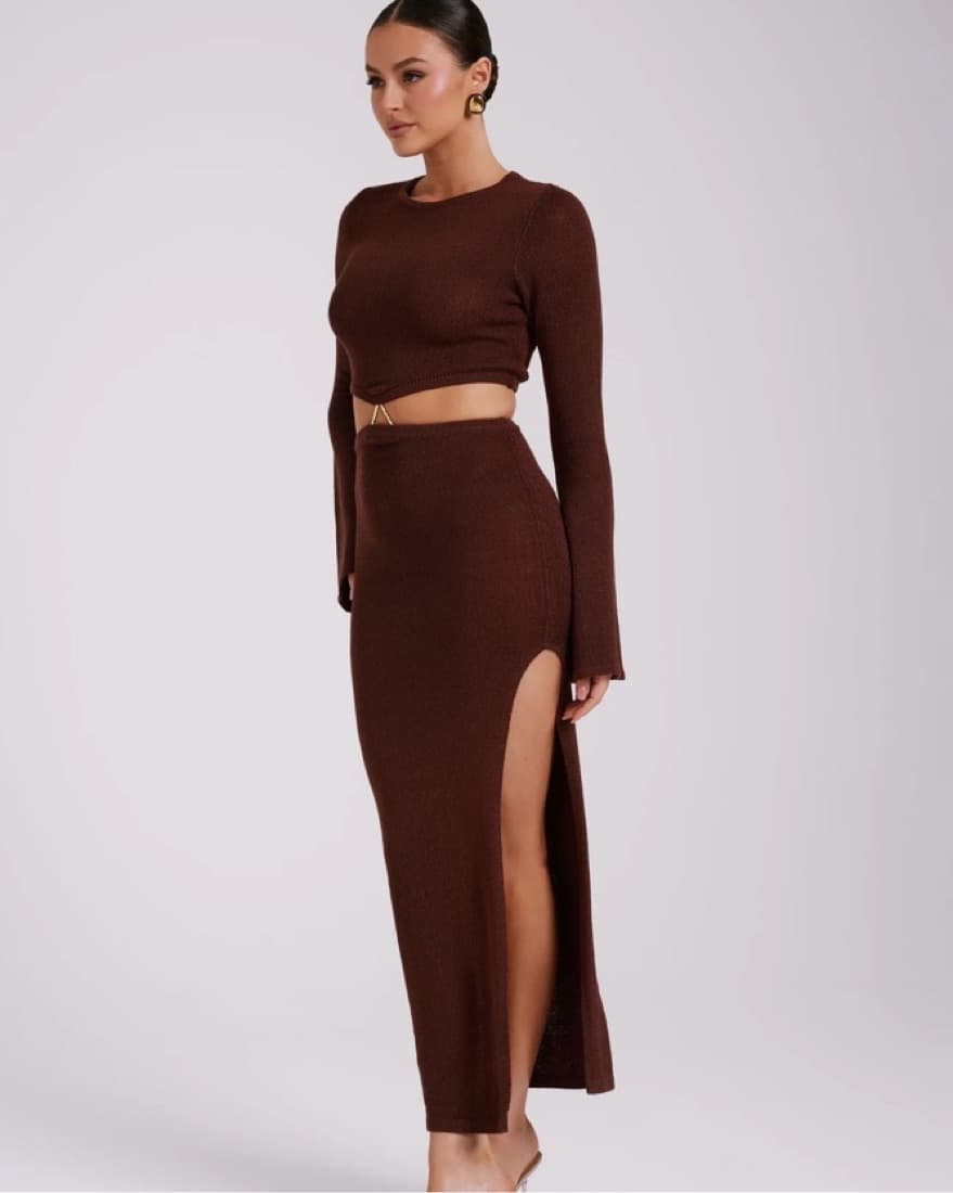 Meshki Sleeve Knit Dress  - Image 1