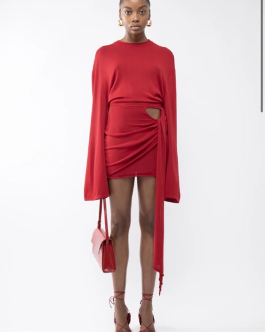 Red Akarii by Hanna Schonberg Mini Dress - Image 2