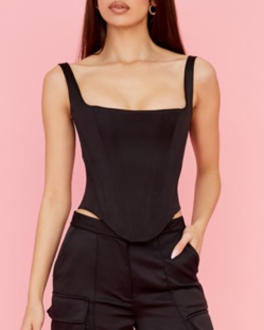 House Of CB Black Rafa Corset  - Image 2
