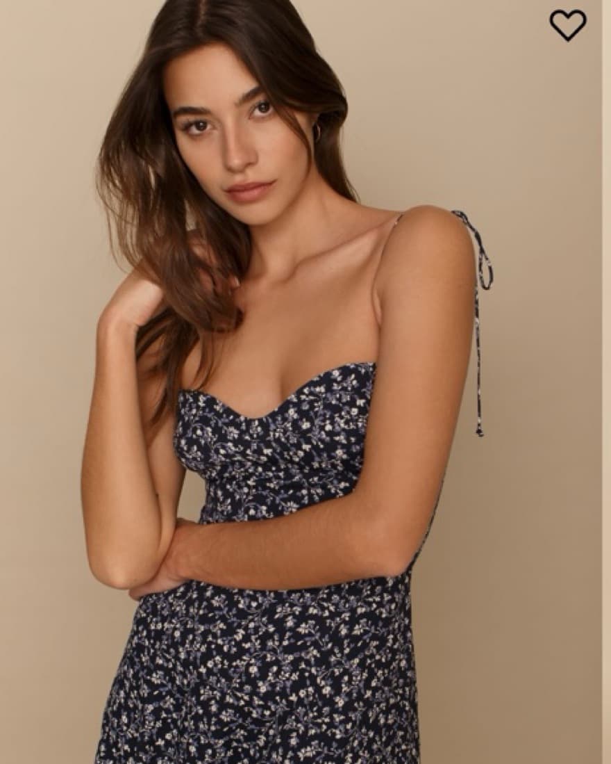 Reformation Saskia Dress - Twilight - Image 4