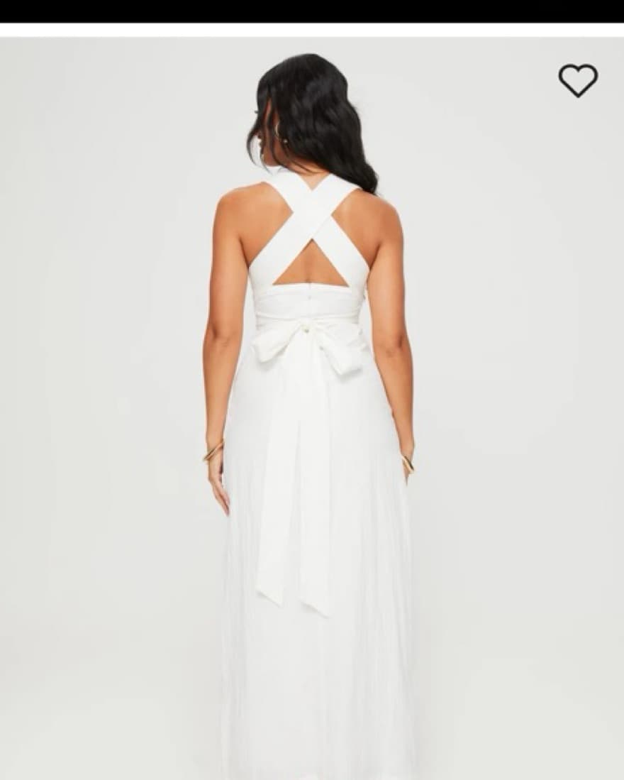 Princess Polly White Alsace Maxi Dress - Image 4