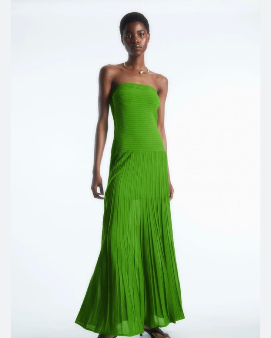 Cos Knitted Bandeau Maxi Dress - Image 3