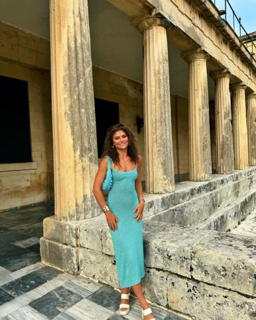 Blue Dress Purchased In Italy  - Image 1