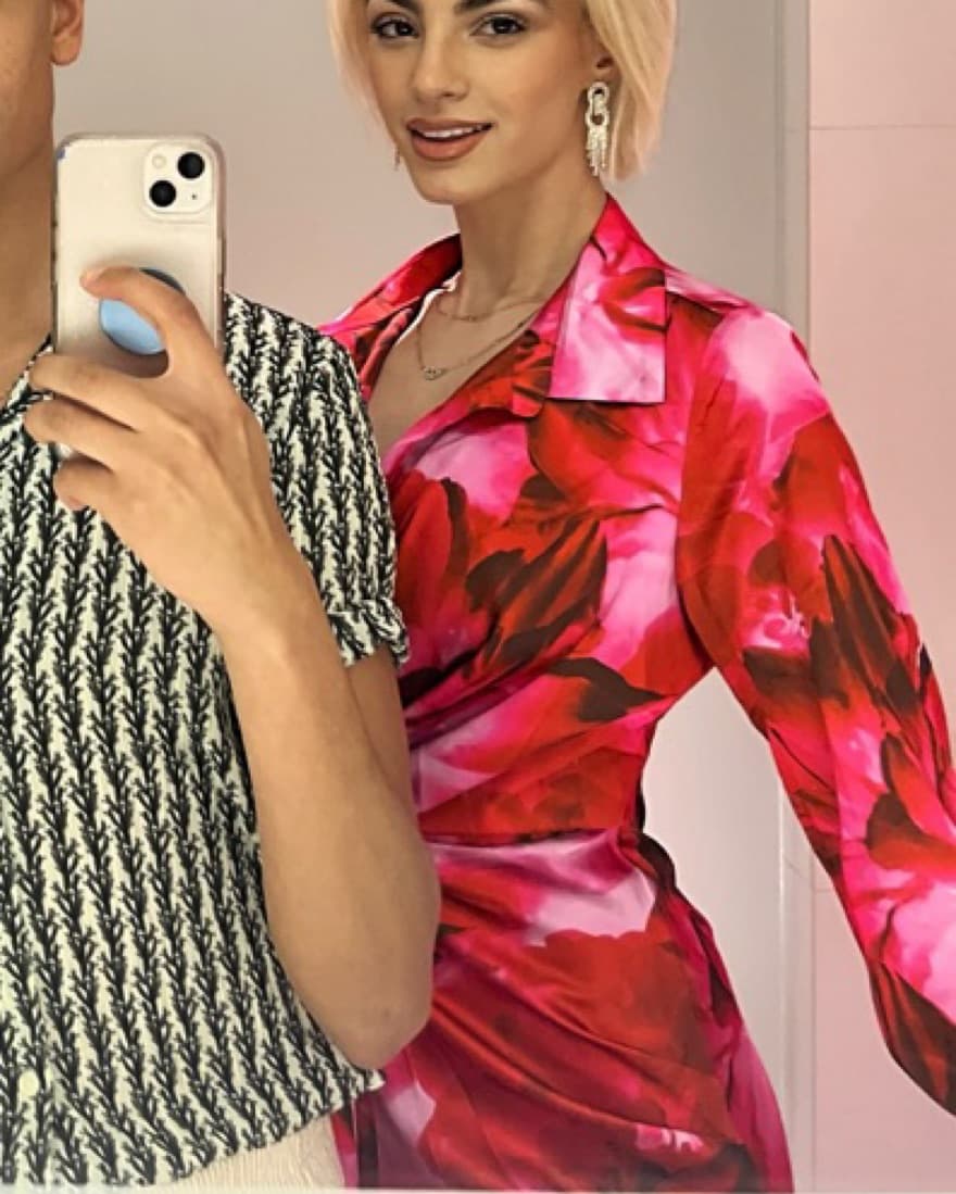 Runaway The Label Ruby Pink Floral Dress - Image 2