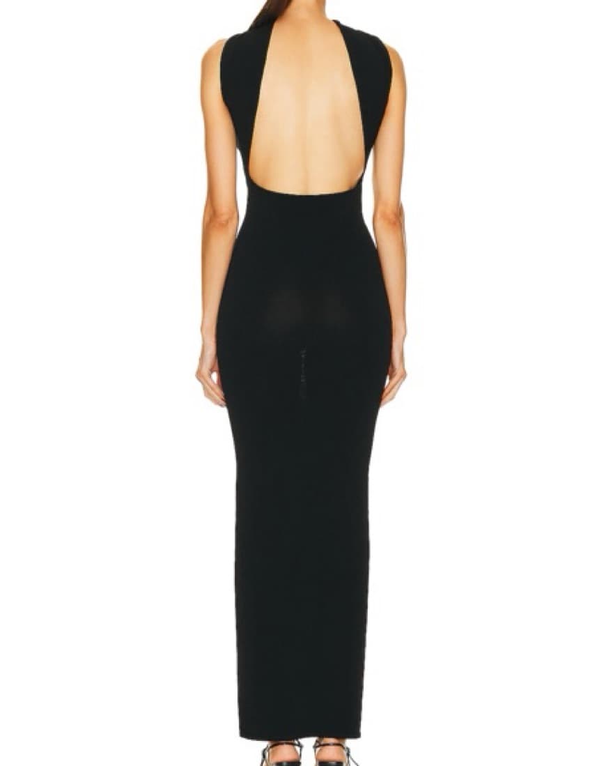 Toteme Knit Scarf Detail Gown - Image 4