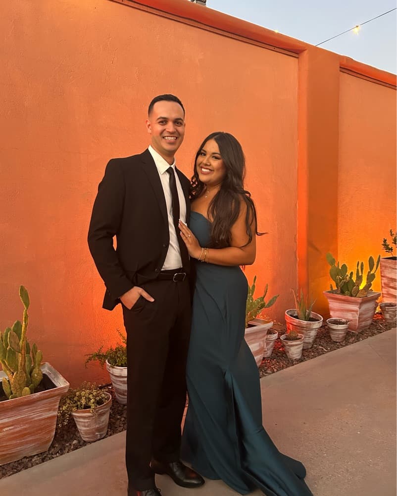 Teal mermaid Gown - Image 3