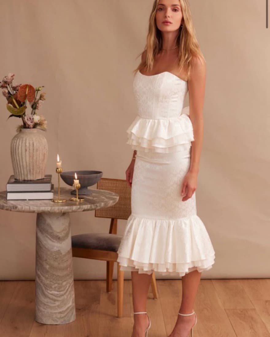 V. Chapman White Dress - Image 1