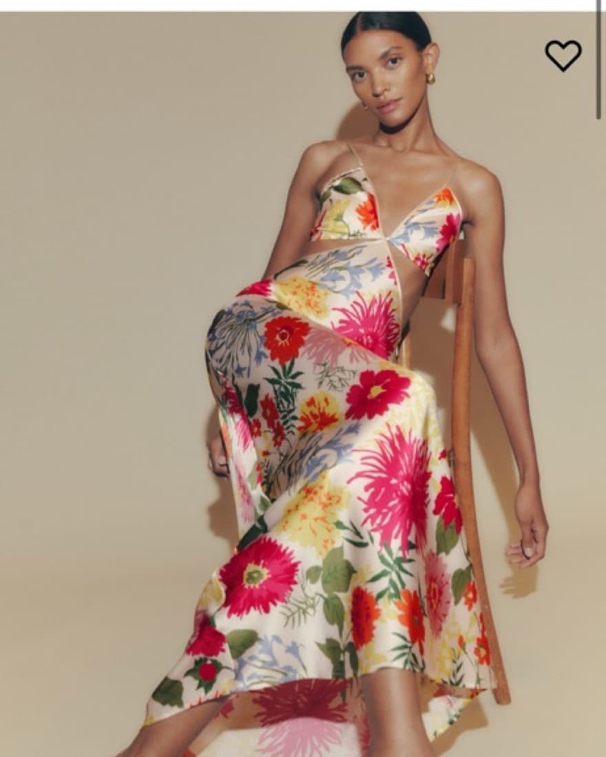 Reformation Poppies Silk Dress - Image 6