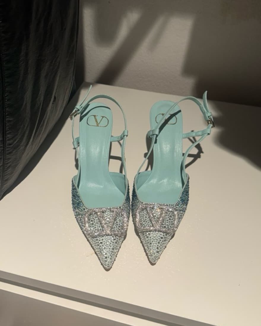 Valentino Rhinestone Heel - Image 2
