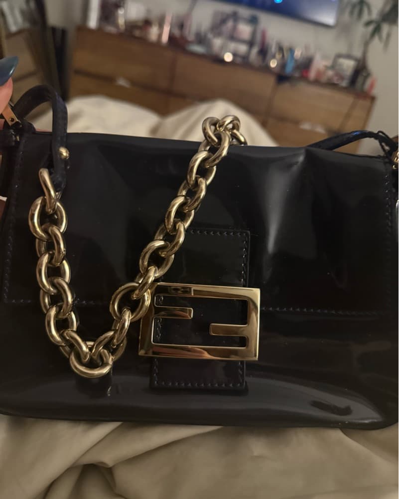 Patent Leather Fendi Handbag - Image 3