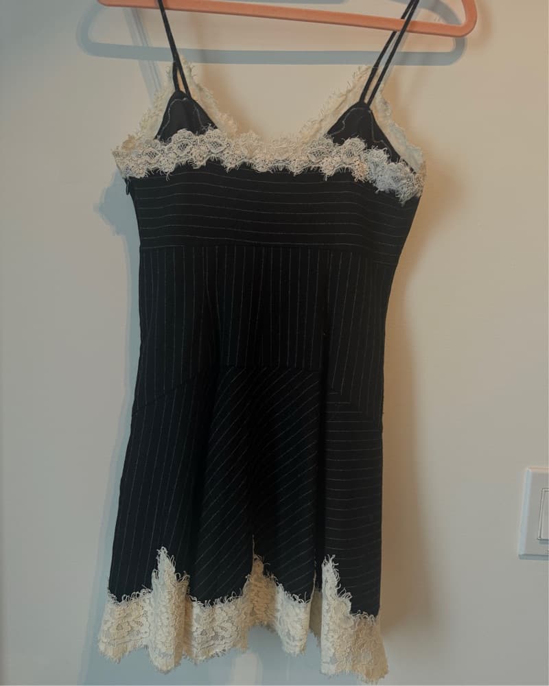 LoveShackFancy Tedi Striped Lace Dress - Image 4