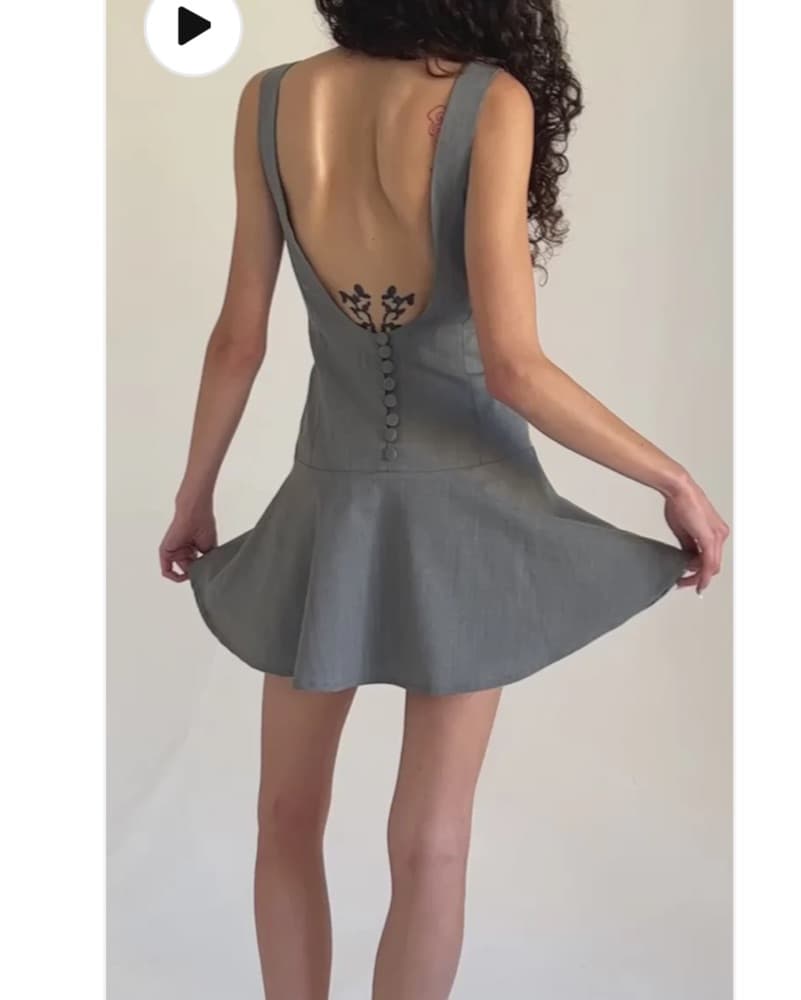 By Zoya Grey Mini Dress  - Image 2