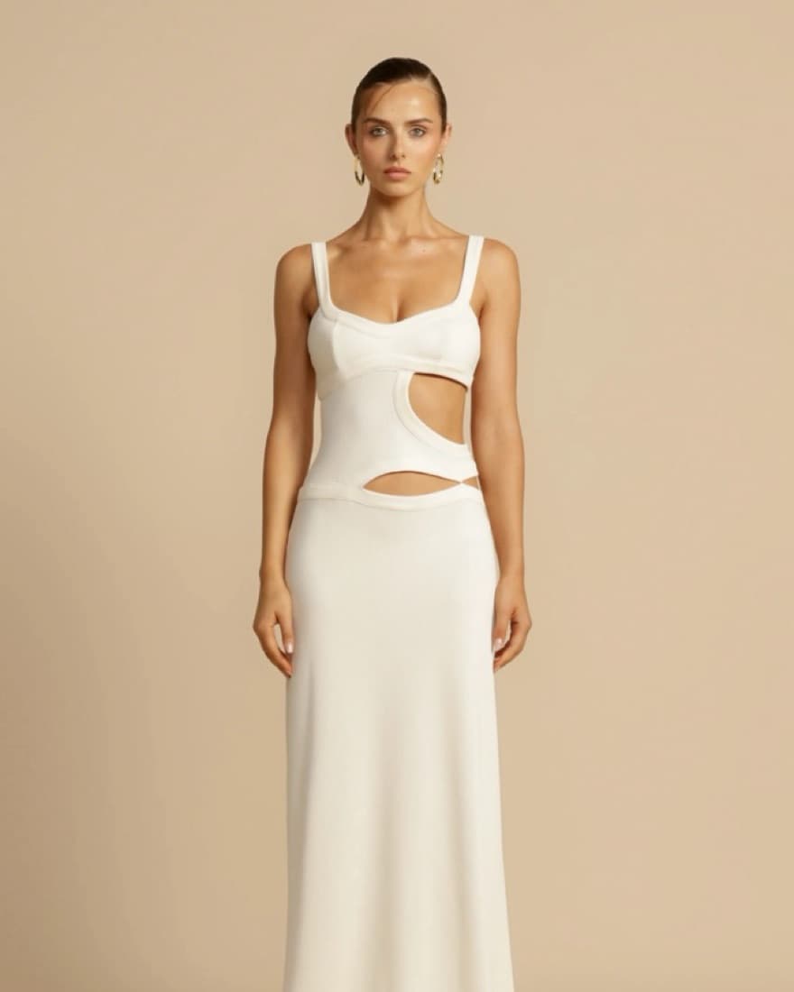 Arcina Ori Jetta Dress In White - Image 3