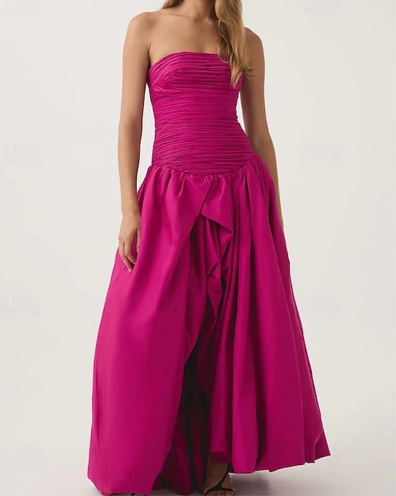 Aje Violetta Bubble Dress Magenta - Image 3