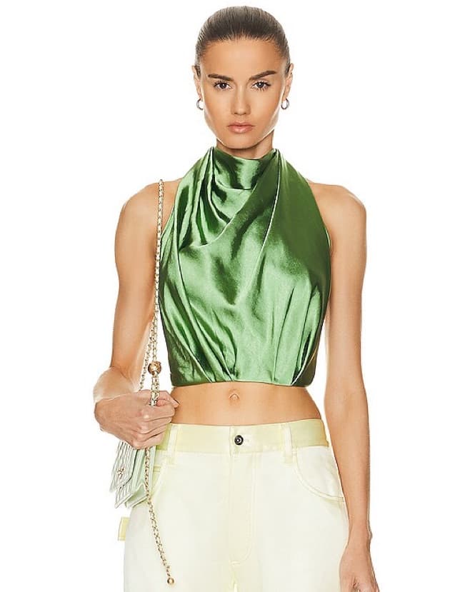 Cult Gaia ‘Adrienne’ Cropped Halterneck - Image 3