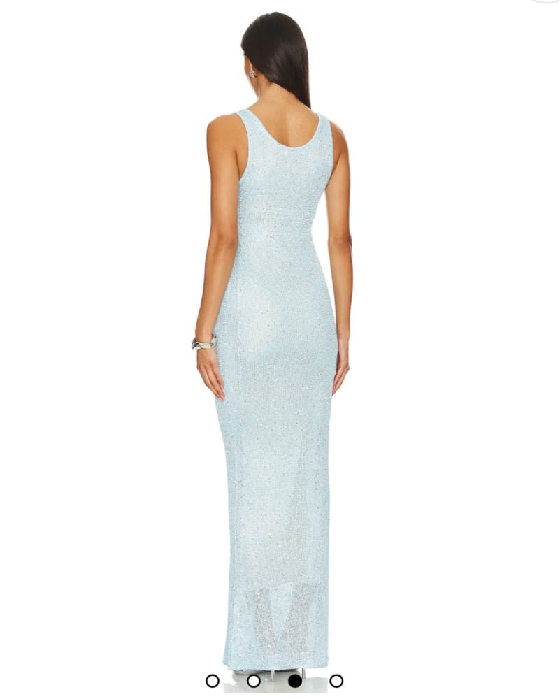 Asta Resort Ana Dress - Baia Blue Sequin - Image 3