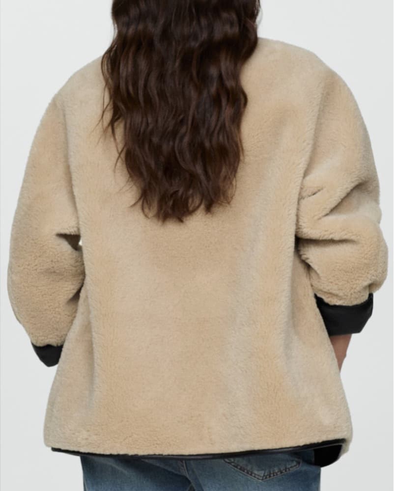 Chic Beige Faux Fur Coat - Image 2