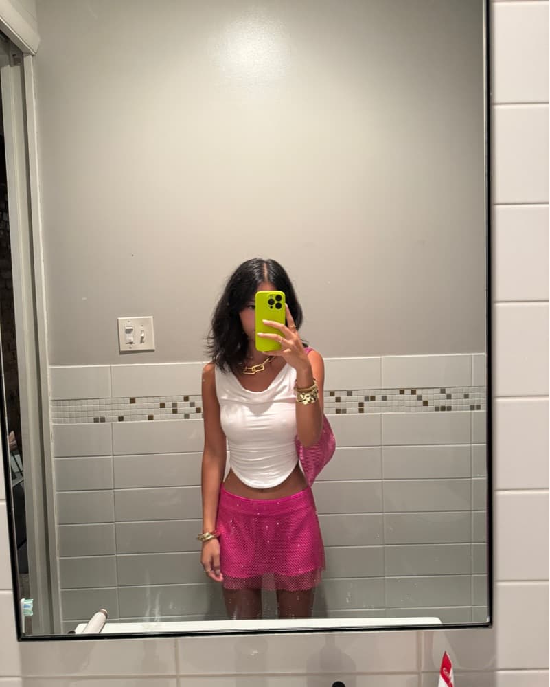 Amanda Uprichard Pink Mini Skirt - Image 2