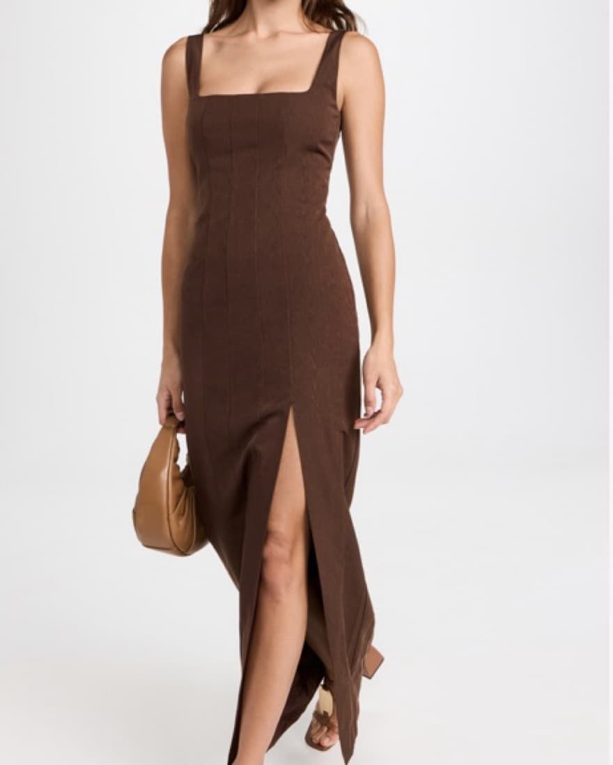 Staud Brown Maxi Dress - Image 2