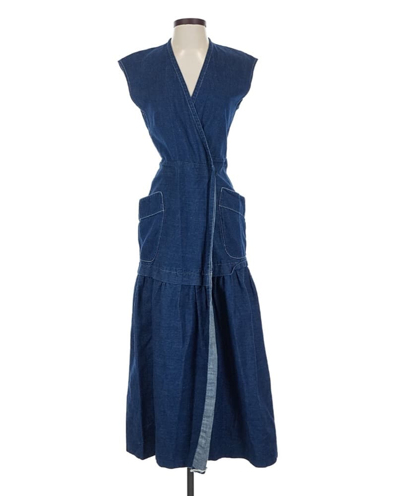 Denim Wrap dress - Image 2