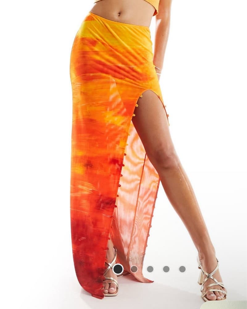 Farai London Carina Mesh Maxi Skirt - Image 1