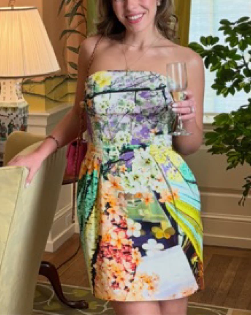 Printed Floral Dress  - Image 1