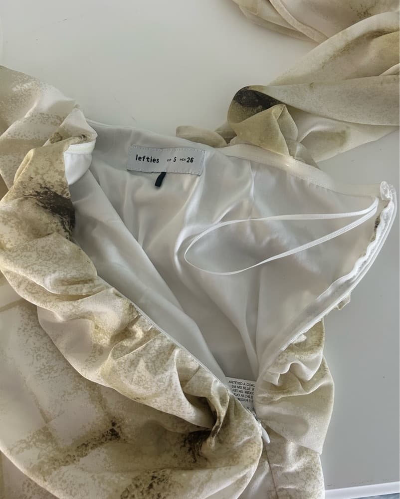 Patterned Neck Scarf Top - Image 4