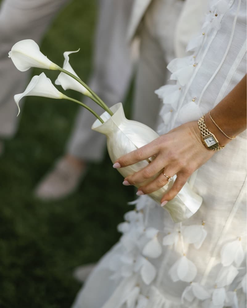 Cult Gaia Florence Clutch Calla Lily  - Image 5