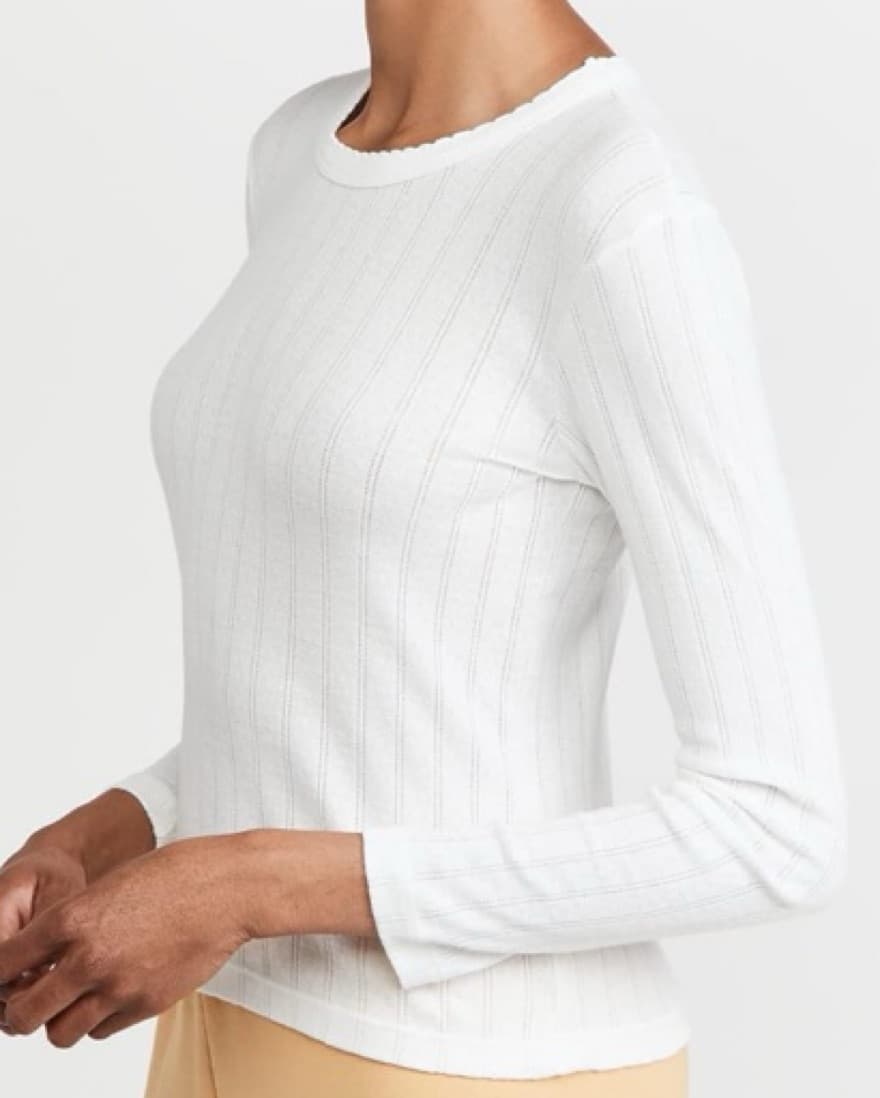 Leset Pointelle Top - Image 2