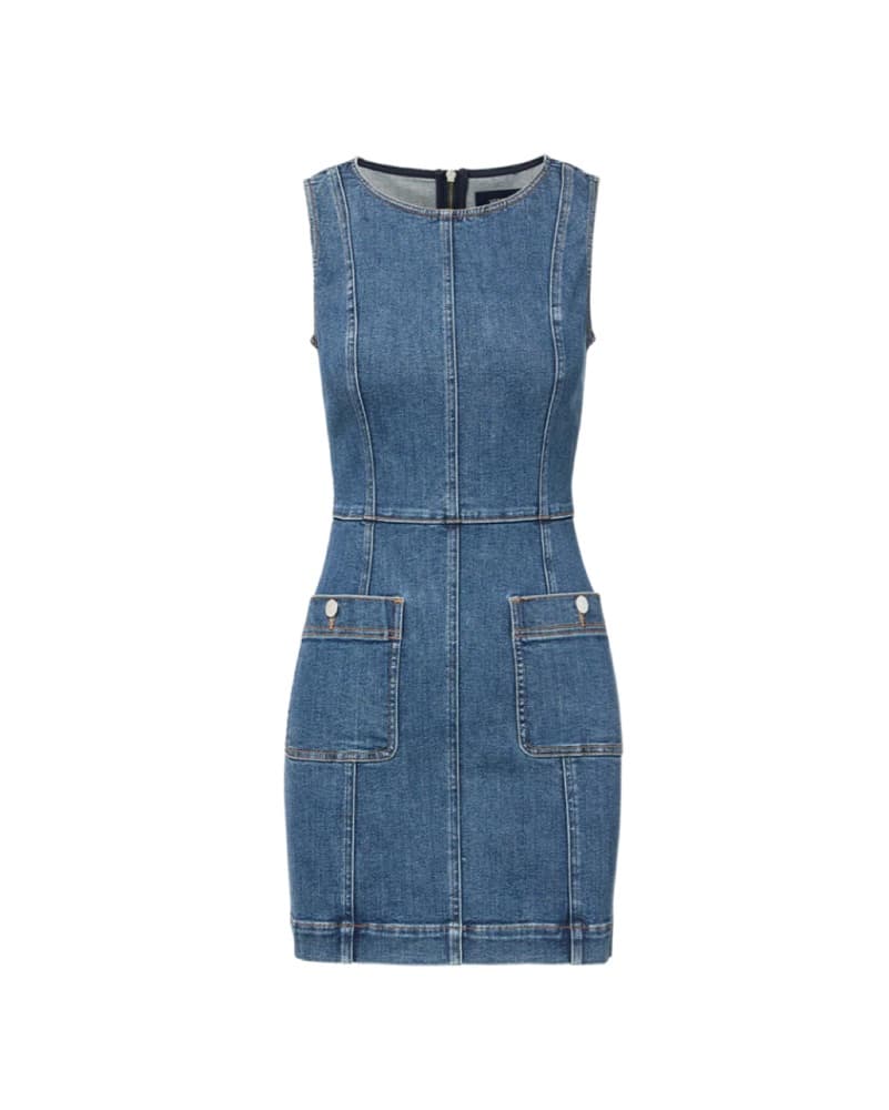 Veronica Beard Zaire Denim Mini Dress - Image 1