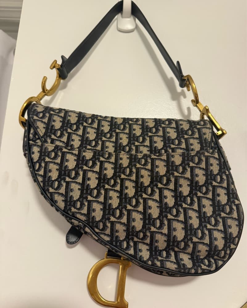 Chic Dior Monogram Saddle Bag - Image 2