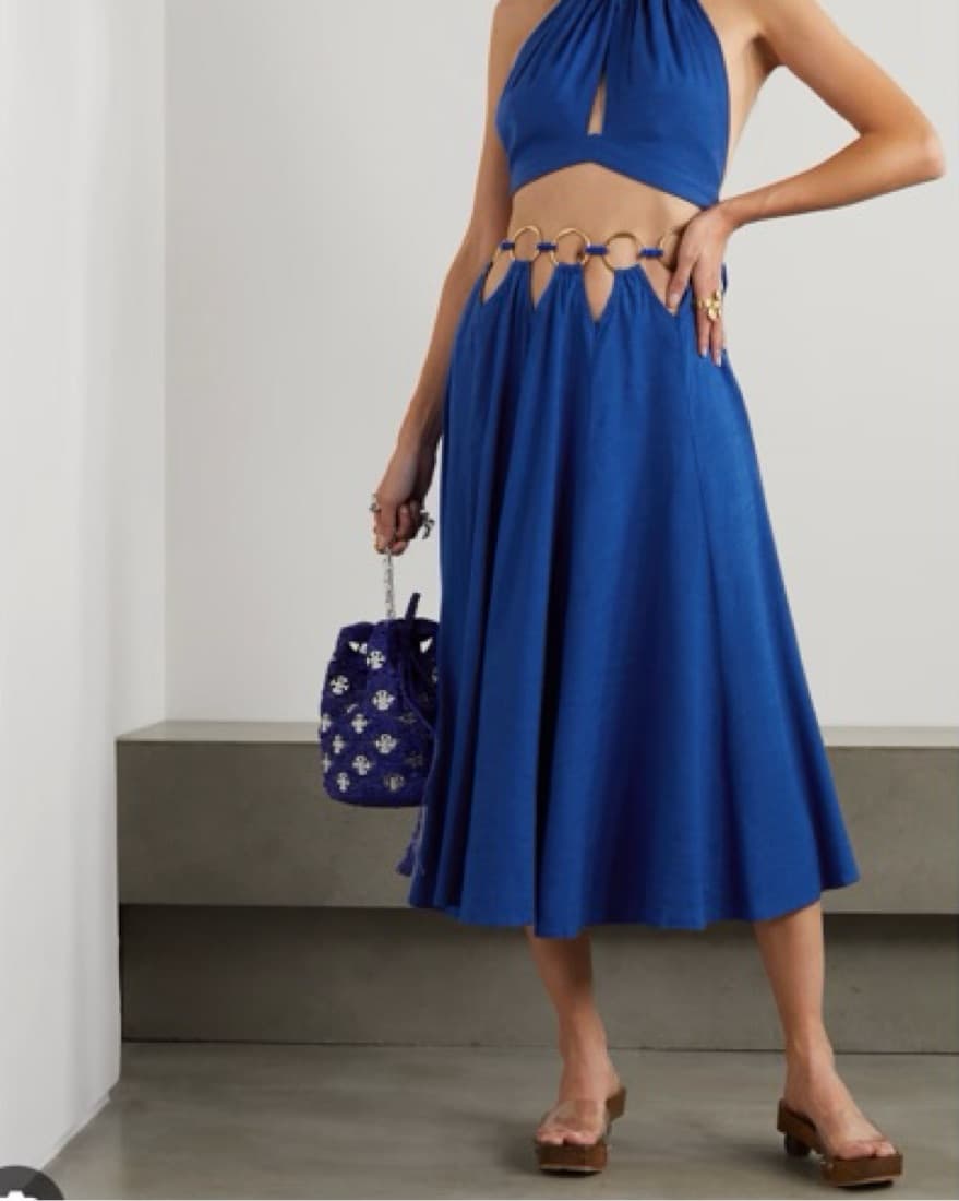 Cult Gaia Idris Skirt Persian Blue - Image 1