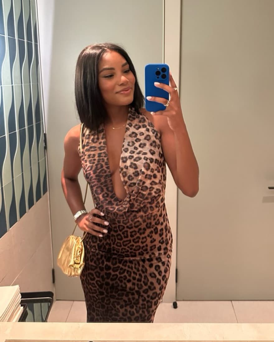 Zara Leopard Print Long Dress - Image 1