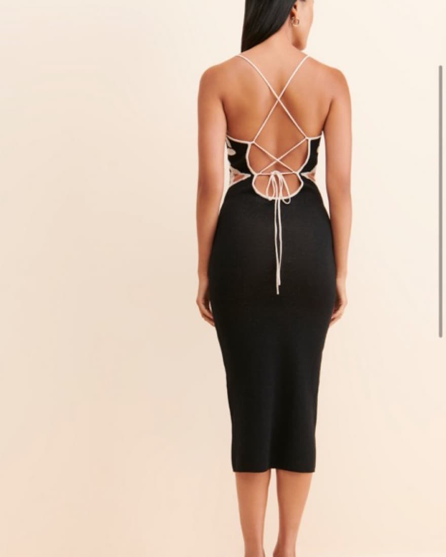 Butterfly Knit Midi Dress - Image 2
