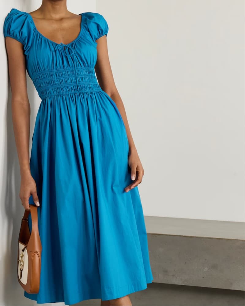 Doen Cobalt Blue Quinn Midi Dress - Image 1