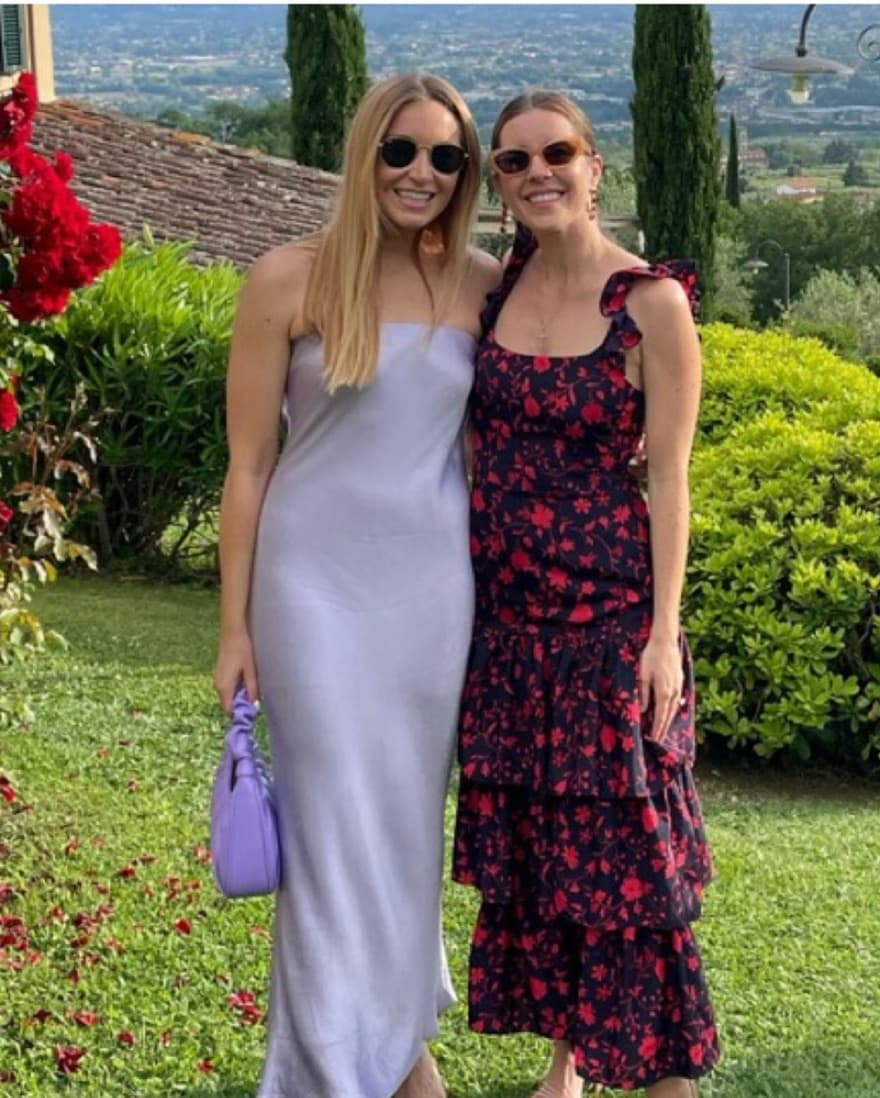 NAVY AND RED LIKELY “CHARLOTTE” DRESS - Image 1