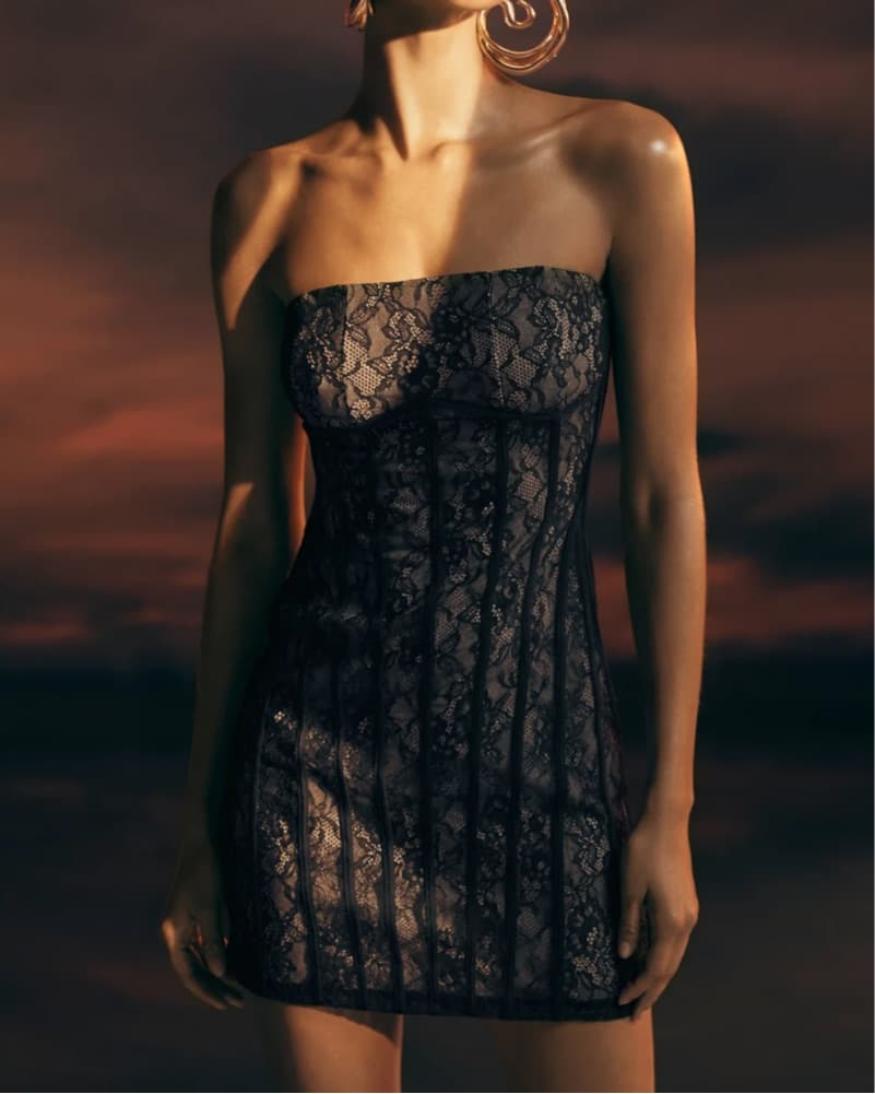 Elegant Lace Mini Dress - Image 1