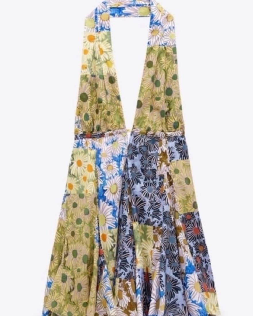 Zara Halter Backless Dress - Image 4