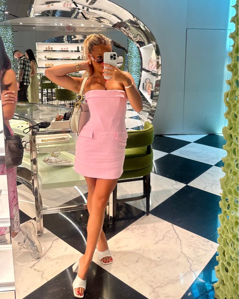Pink House of CB dress - Image 1
