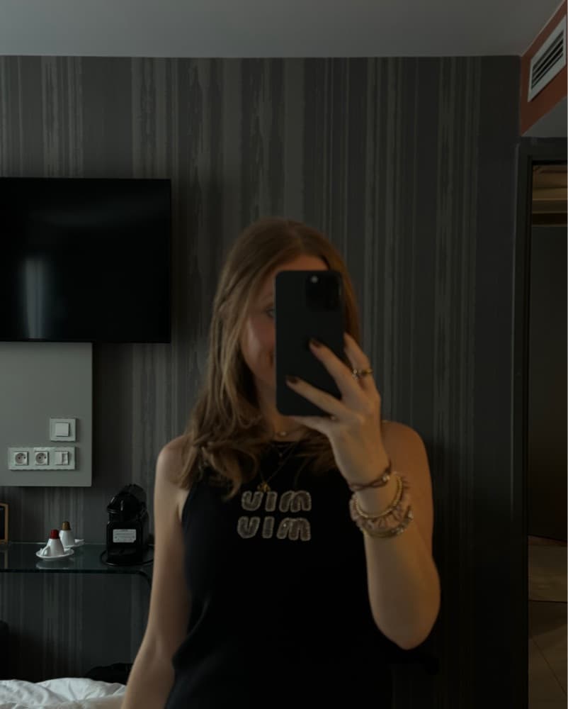 Black Miu Miu Tank Top - Image 3