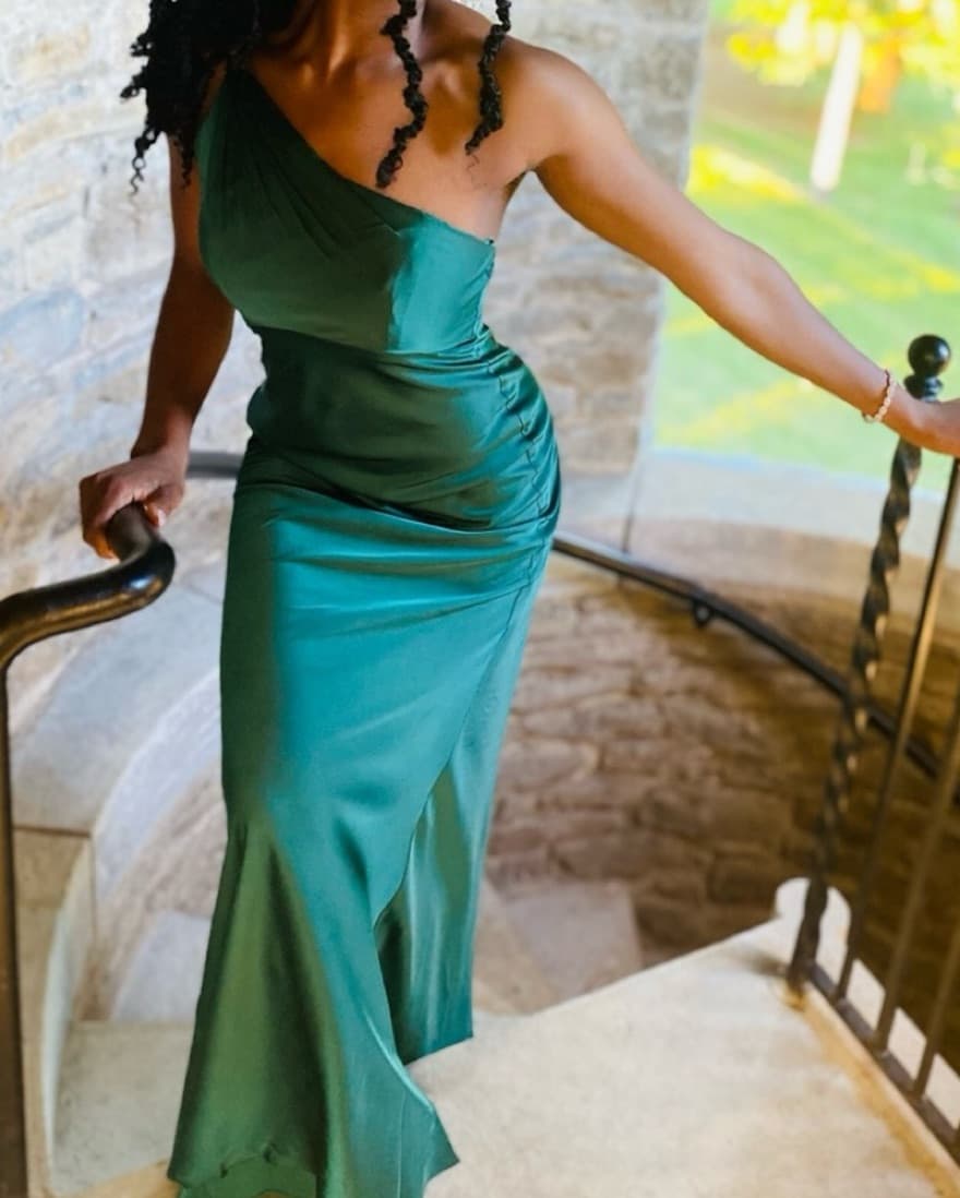 Mac Duggal One Shoulder Dress - Image 1