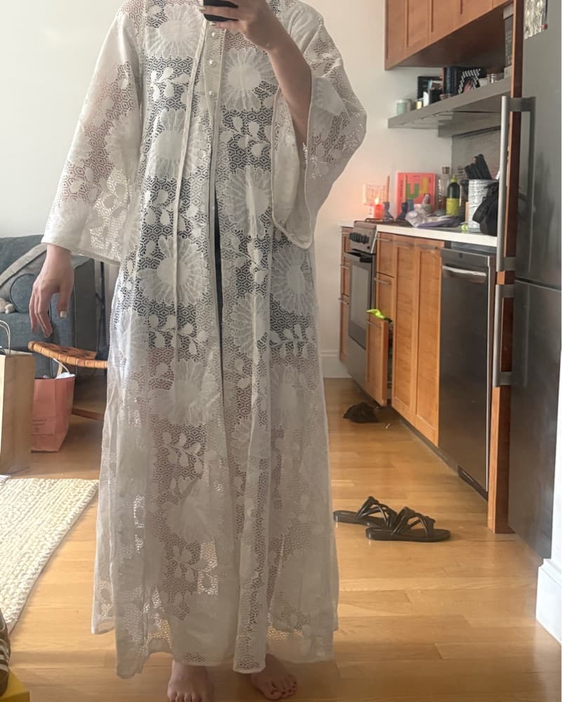 1960s Floral Lace Cape - Image 2