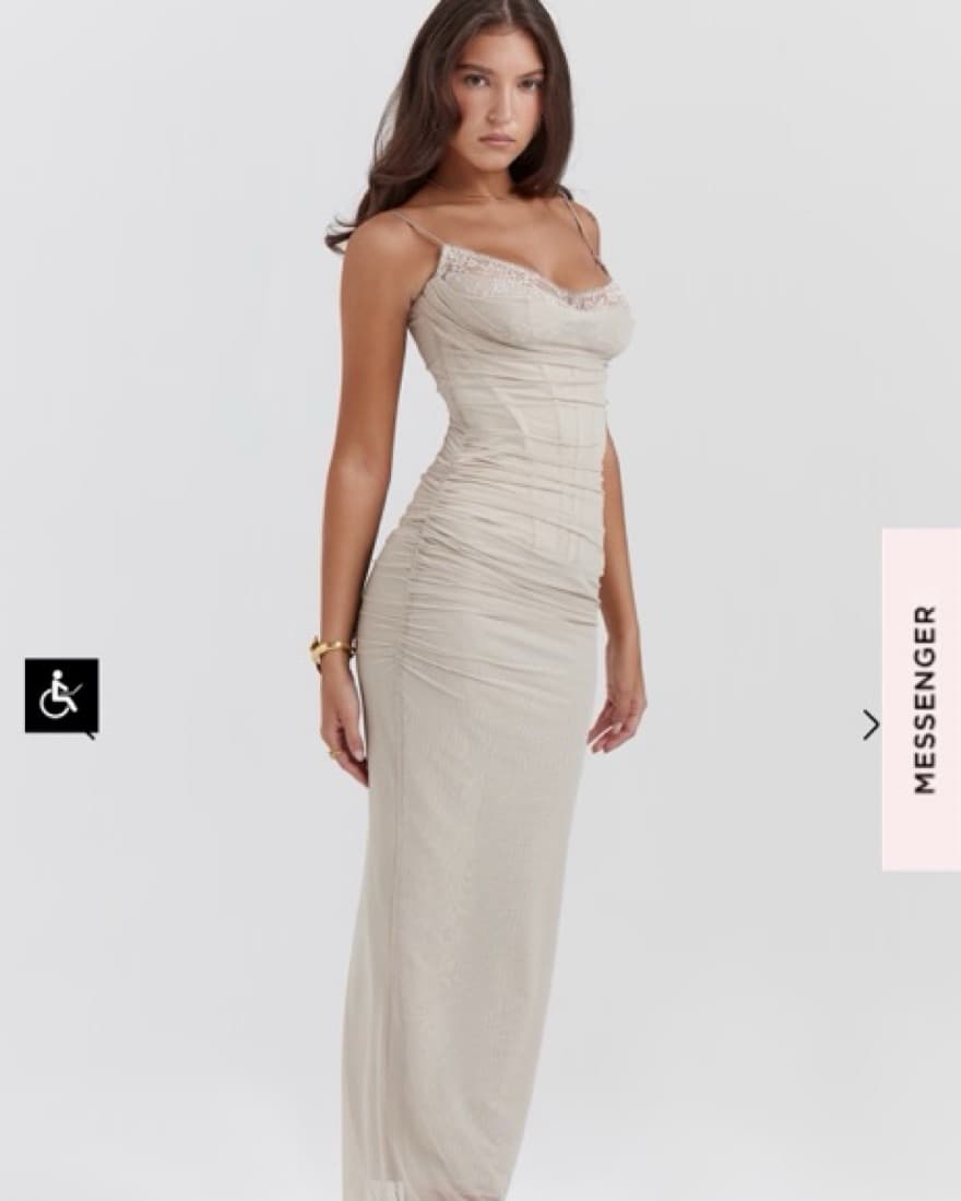 Elegant Ruched Maxi Dress - Image 4