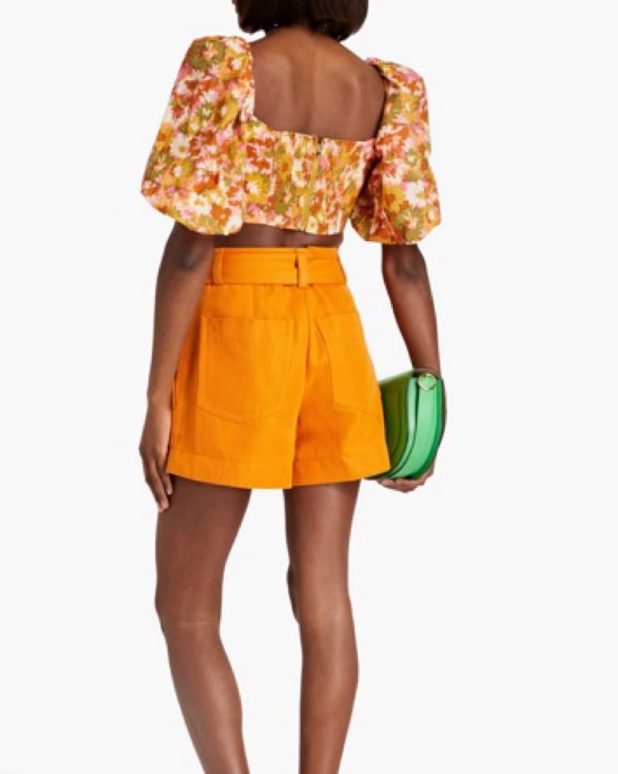 Zimmerman Cropped cutout floral-print  - Image 4