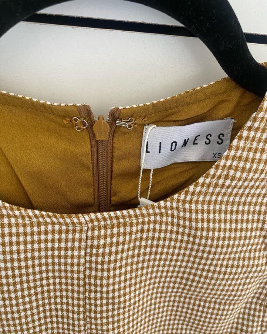 Lioness Gingham Mini Dress - Image 3