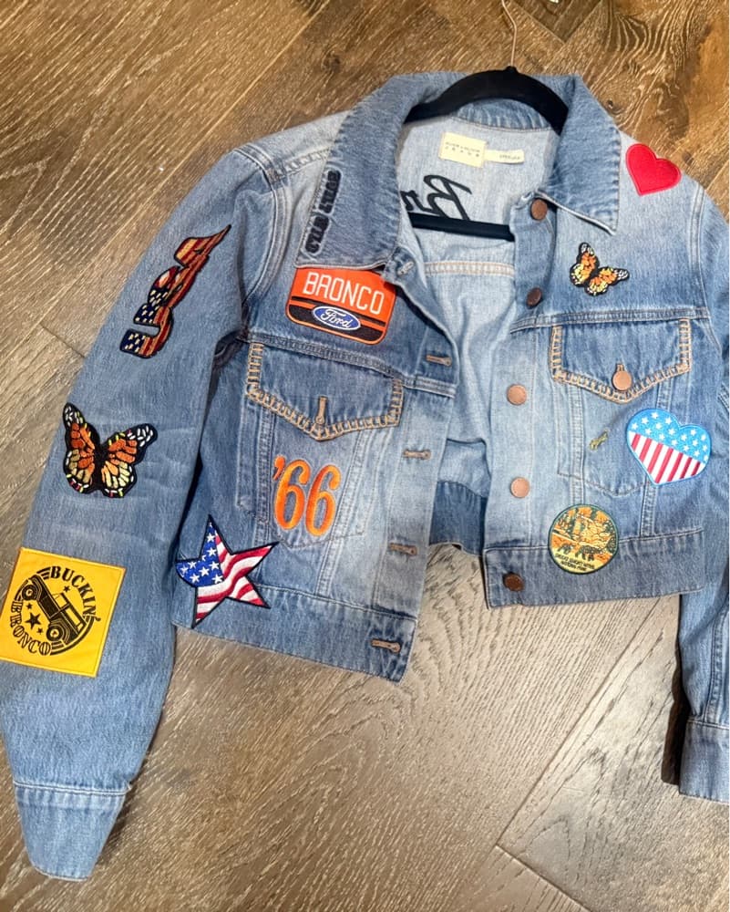 Alice & Olivia Bronco Patch Denim Jacket - Image 2