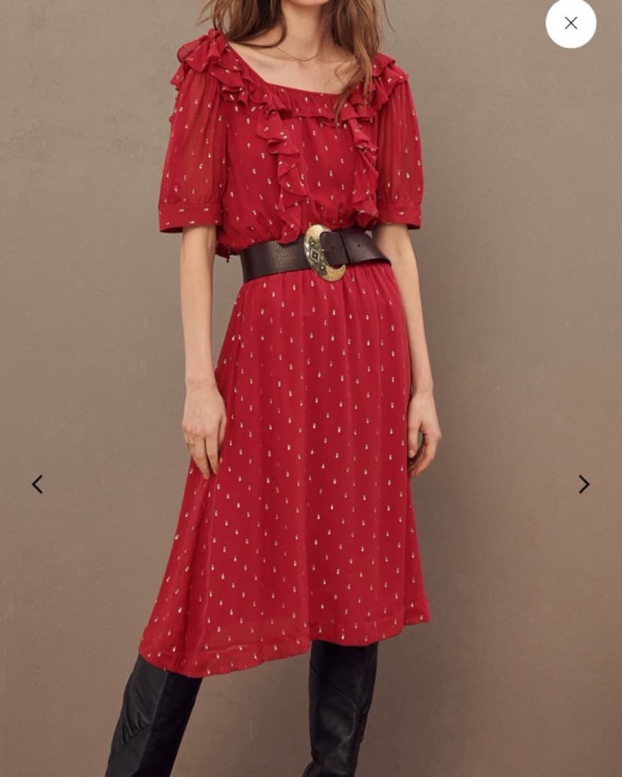 Ruffled Bardo Midi Dress Ba&sh  - Image 3
