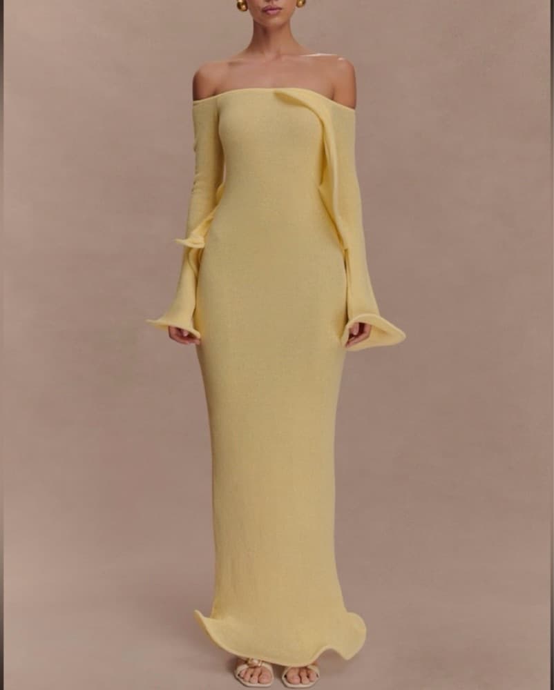 Meshki Sandrine Off The Shoulder Dress - Image 4
